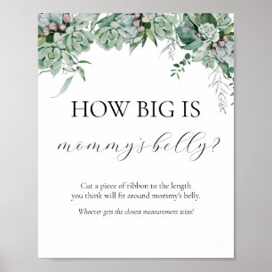 Poster Signe de Baby shower du ventre de maman