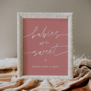 Poster SIGNE DE Baby shower Sucré pour les bébés EVERLEIG