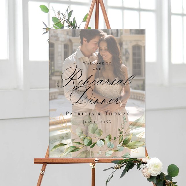 Poster Signe de bienvenue de la répétition de photos (Créateur téléchargé)