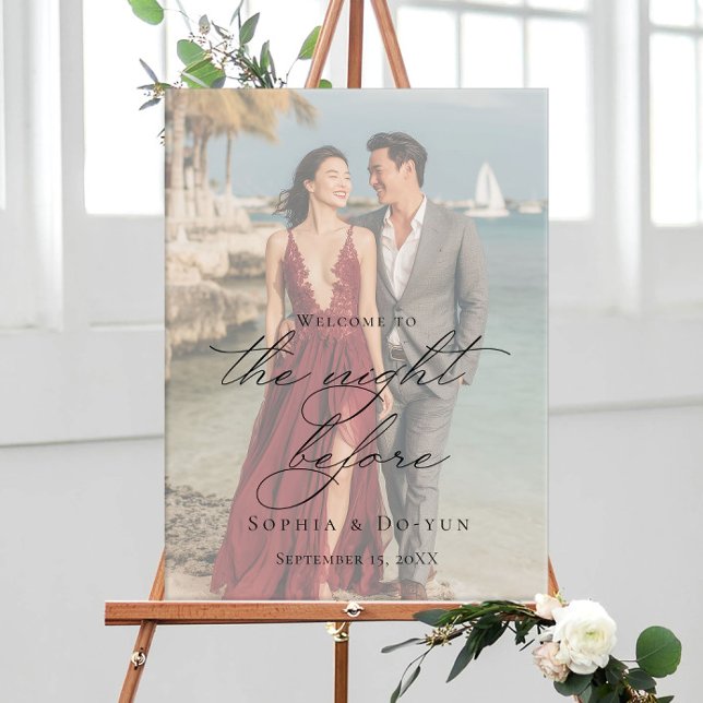 Poster Signe de bienvenue de la répétition de photos (Créateur téléchargé)