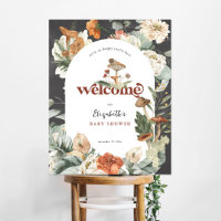 Signe de bienvenue pour Baby Shower | Champignon F