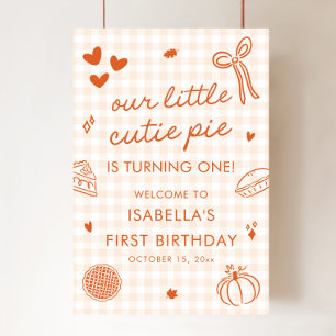 Poster Signe de bienvenue pour le 1er anniversaire de Lit