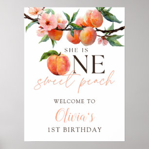 Poster Signe de bienvenue pour le 1er anniversaire de One