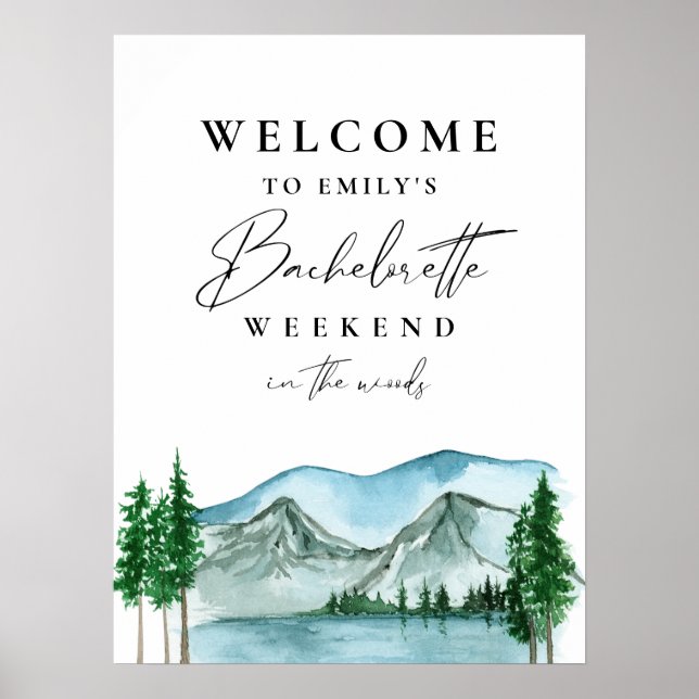 Poster Signe de bienvenue pour un week-end de dernière so (Devant)