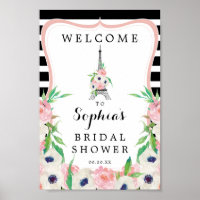 Signe de bienvenue pour une baby shower à Paris