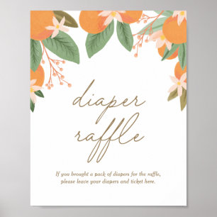 Poster Signe de carafe de Baby shower de Little Cutie