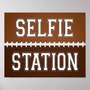 Poster Signe de football de la station SELFIE