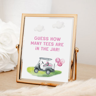 Poster Signe de golf Tee - shirt