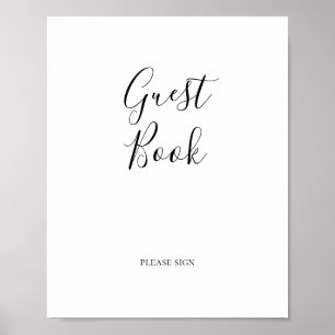 Poster SIGNE DE GUEST SIMPLE Élégant