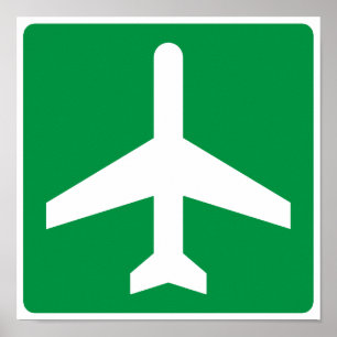 Poster Signe de Higway d'aéroport