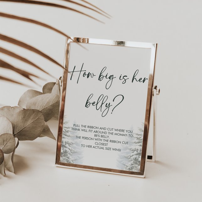 Poster Signe de jeu pour Baby Shower d'hiver : Quelle est (Créateur téléchargé)