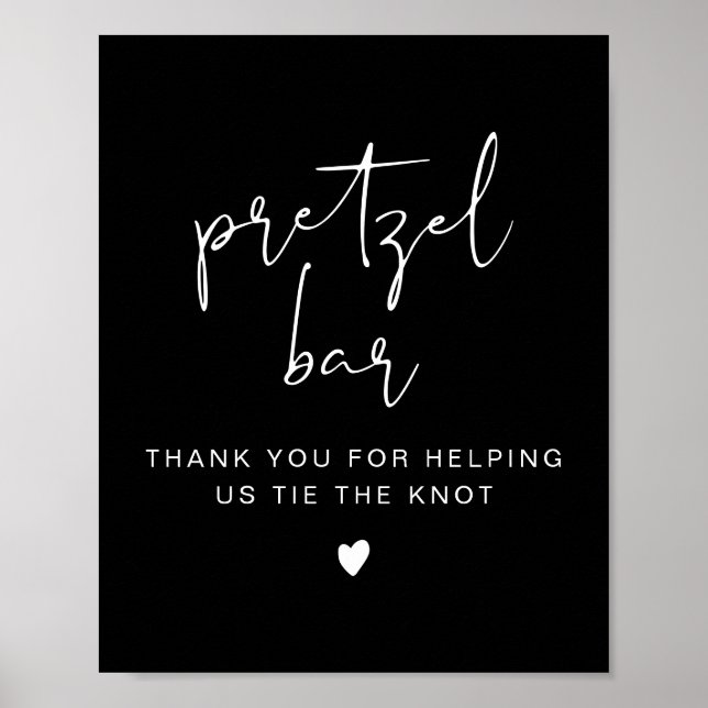 Poster SIGNE DE LA BARRE DE Pretzel Noir JOVI Edgy (Devant)
