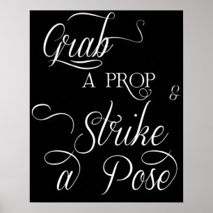 Poster Signe de la cabine photo mariage
