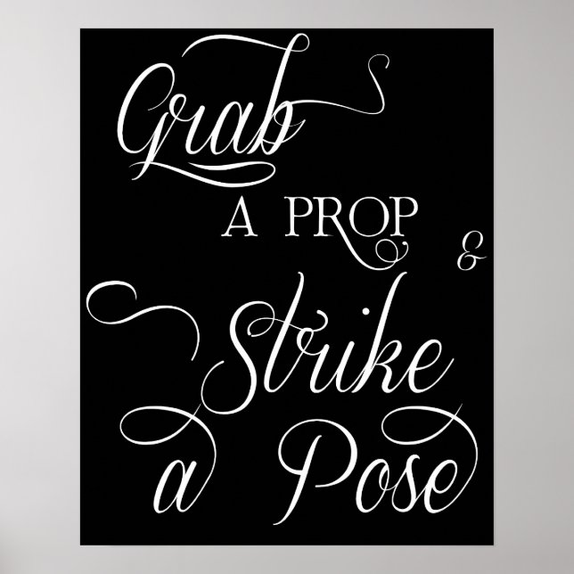 Poster Signe de la cabine photo mariage (Devant)