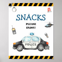 Signe de la fête d'anniversaire de la police des e