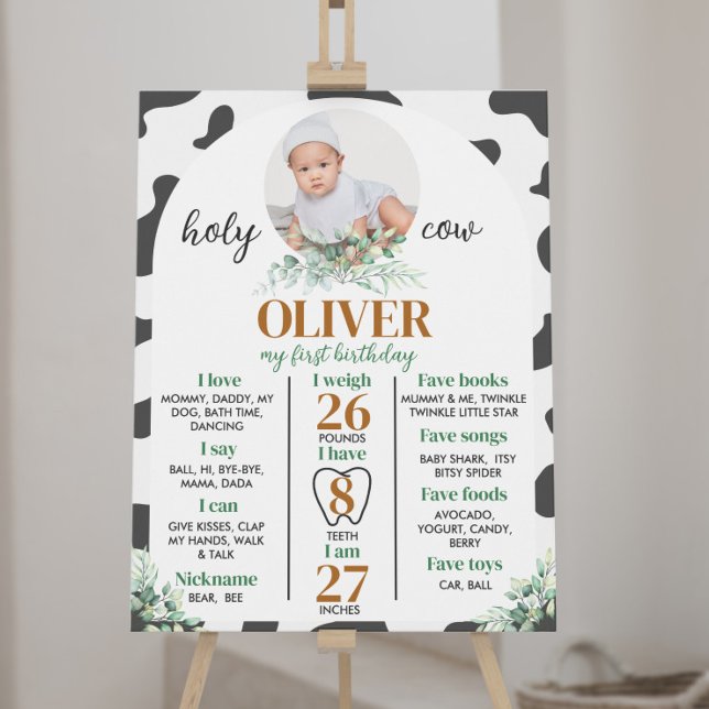 POSTER SIGNE DE LA PREMIÈRE ANNIVERSAIRE DE LA VACHE (Créateur téléchargé)