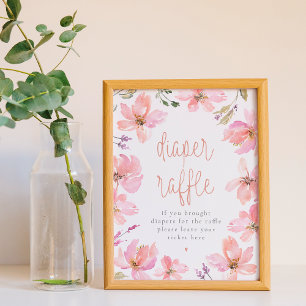 Poster Signe de notre petit Baby shower Citrouille