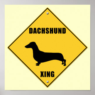 Poster SIGNE DE PASSAGE DE Dachshund (XING)