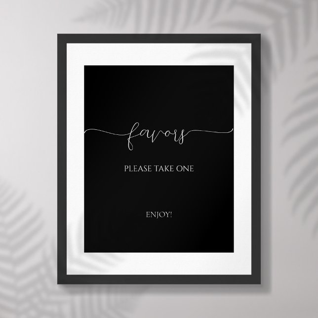 Poster Signe de préférence de Fête des mariées de script  (Créateur téléchargé)