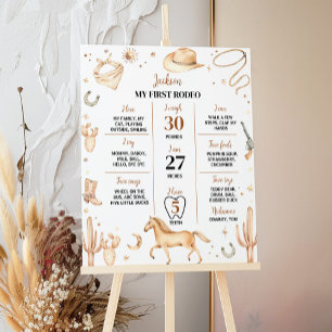 POSTER SIGNE DE PREMIER ANNIVERSAIRE DU RODÉO DE BOHON