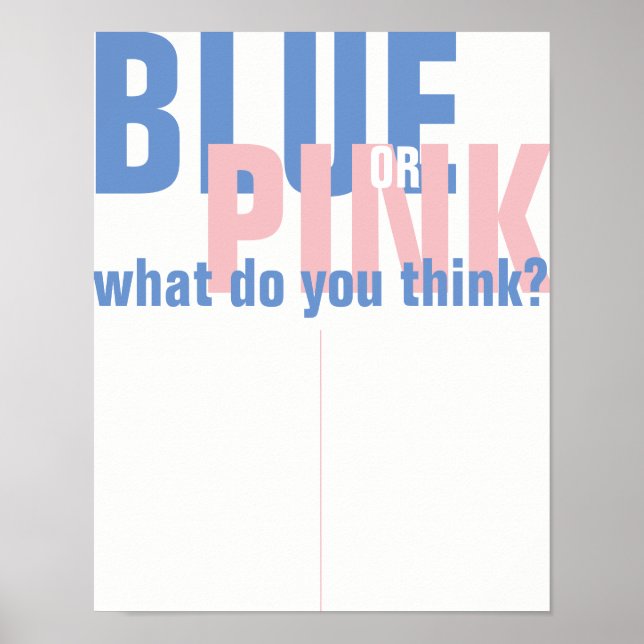 POSTER SIGNE DE RÉVÉLATION DE GENRE (Devant)