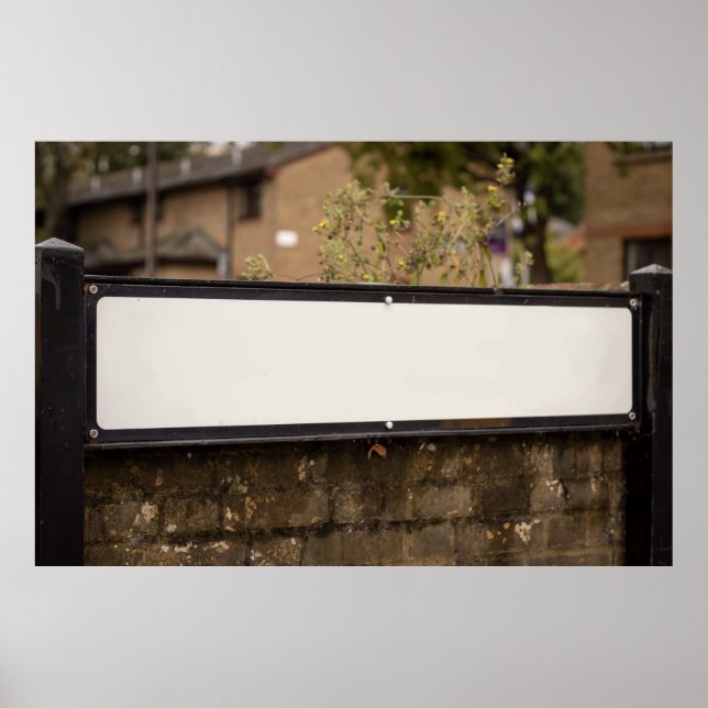 Poster Signe de rue pour les noms personnalisés (Devant)
