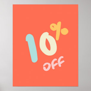 Poster Signe de vente d'automne, Signalisation de magasin