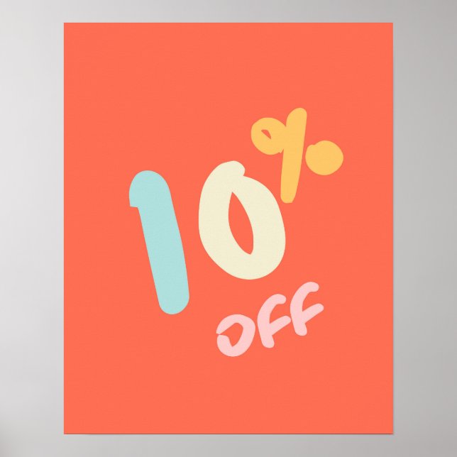 Poster Signe de vente d'automne, Signalisation de magasin (Devant)