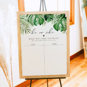 Poster SIGNE DE VOTE CORA Tropical Genre Reveillez Guess