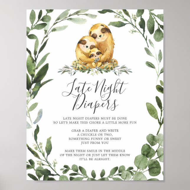 Poster SIGNE DES DIATEURS DE LA Nuit TARDIVE DU Baby show (Devant)