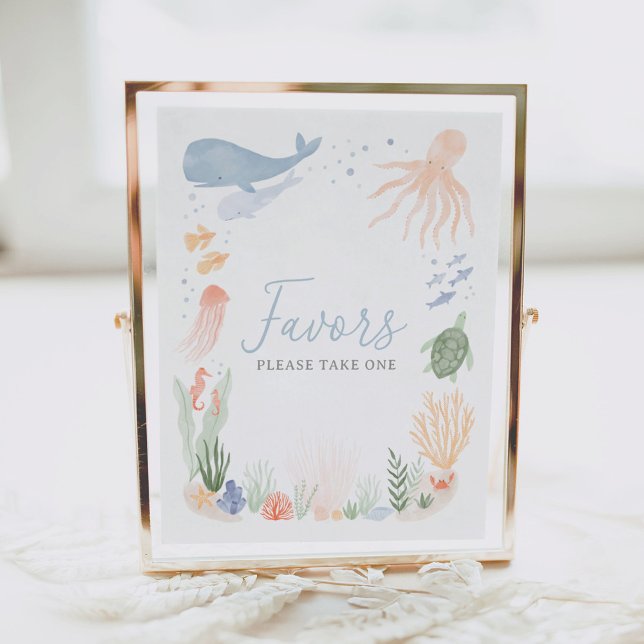 Poster Signe des faveurs pour l'anniversaire de la mer (Créateur téléchargé)