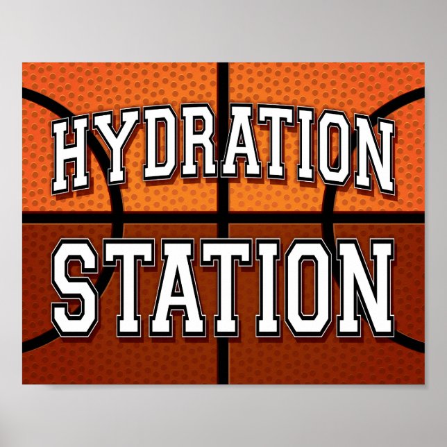 Poster SIGNE D'HYDRATION DE Basketball Party (Devant)