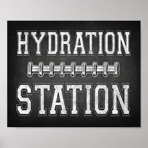 Poster SIGNE D'HYDRATION DE Football Écran