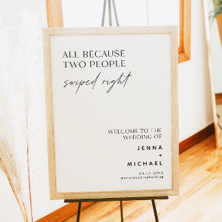 POSTER SIGNE DROITE MINIME DE DEUX PERSONNES ÉPAUTÉE