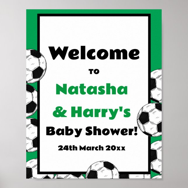 Poster Signe du groupe de football personnalisé (Devant)