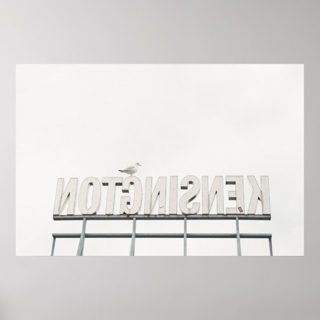 POSTER SIGNE DU MARCHÉ DE KENSINGTON, TORONTO, CANADA (Devant)