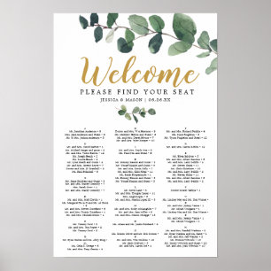 Poster SIGNE DU SITE Mariage Eucalyptus