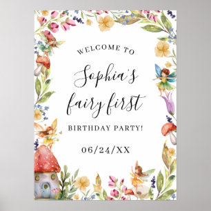 Poster SIGNE Fairy First 1st Bird Bienvenue