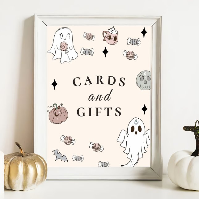 Poster Signe Halloween Baby showers cartes & cadeaux (Créateur téléchargé)