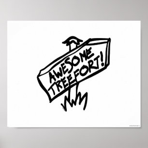 Poster Signe impressionnant de Treefort