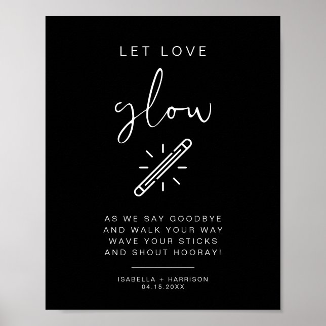 Poster SIGNE JOVI Black Edgy Laisser l'amour brillant Mar (Devant)