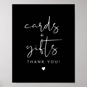 Poster SIGNE JOVI Edgy Black Modern Cartes & Cadeaux