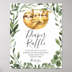 Poster SIGNE Jumeaux Baby shower de jonction