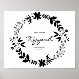 Poster SIGNE Kippah, SIGNE Mariage Kippot personnalisable