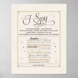 Poster Signe Mariage Black & Gold I Spy