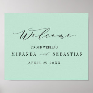 Poster Signe mariage de bienvenue de TYpography