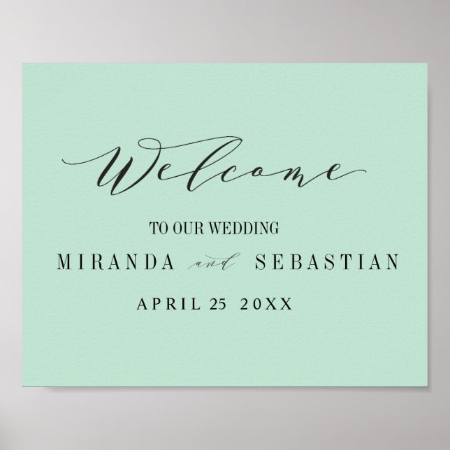 Poster Signe mariage de bienvenue de TYpography (Devant)