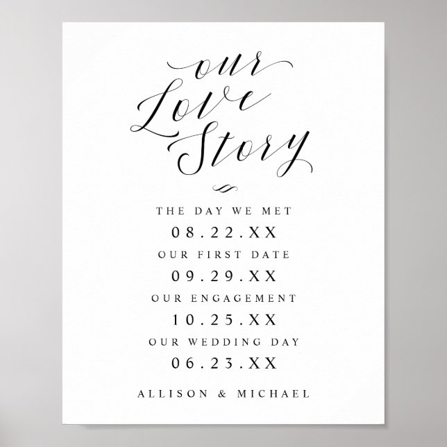 Poster Signe Mariage de la mariée et de la mariée de notr (Devant)