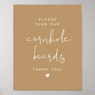Poster SIGNE Mariage INDIE Boho Cornhole