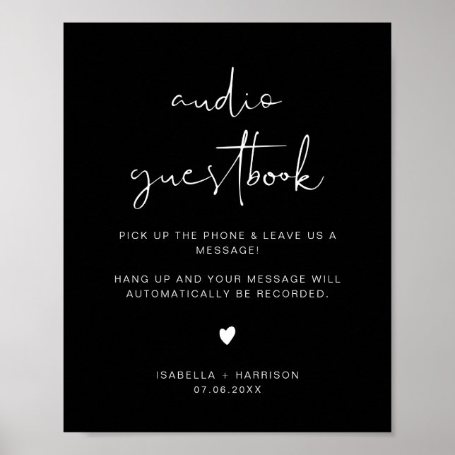 Poster SIGNE Mariage JOVI Edgy Black Audio (Devant)